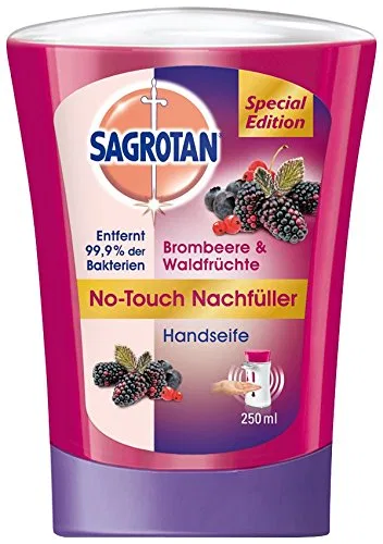 Сменный блок для бесконтактного дозатора Sagrotan с ароматом ежевики и лесных ягод Sagrotan