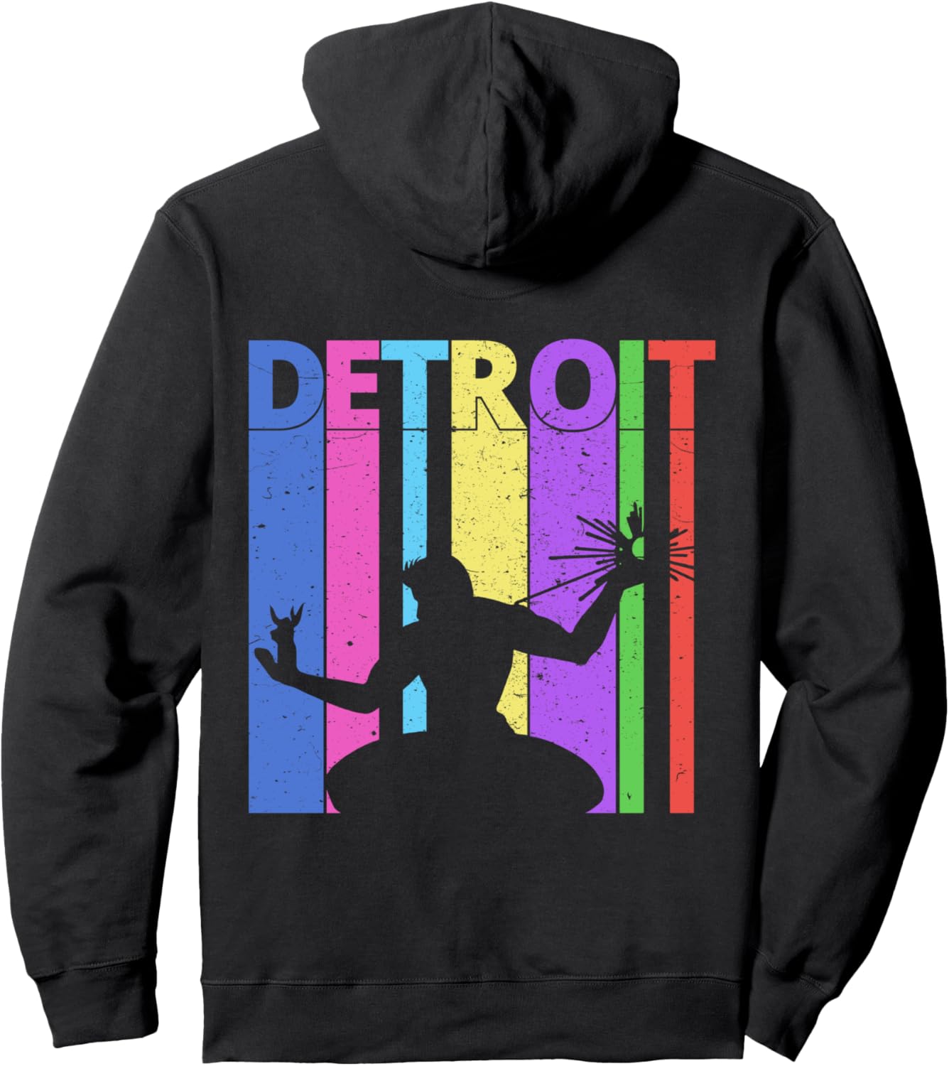 

Худи Spirit of Detroit Vintage Retro Detroit T Shirts For Men And Women, черный