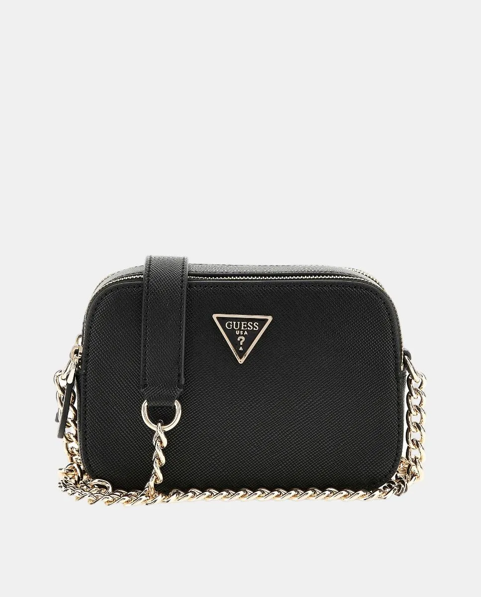 

Сумка через плечо с двойной молнией Guess, черный