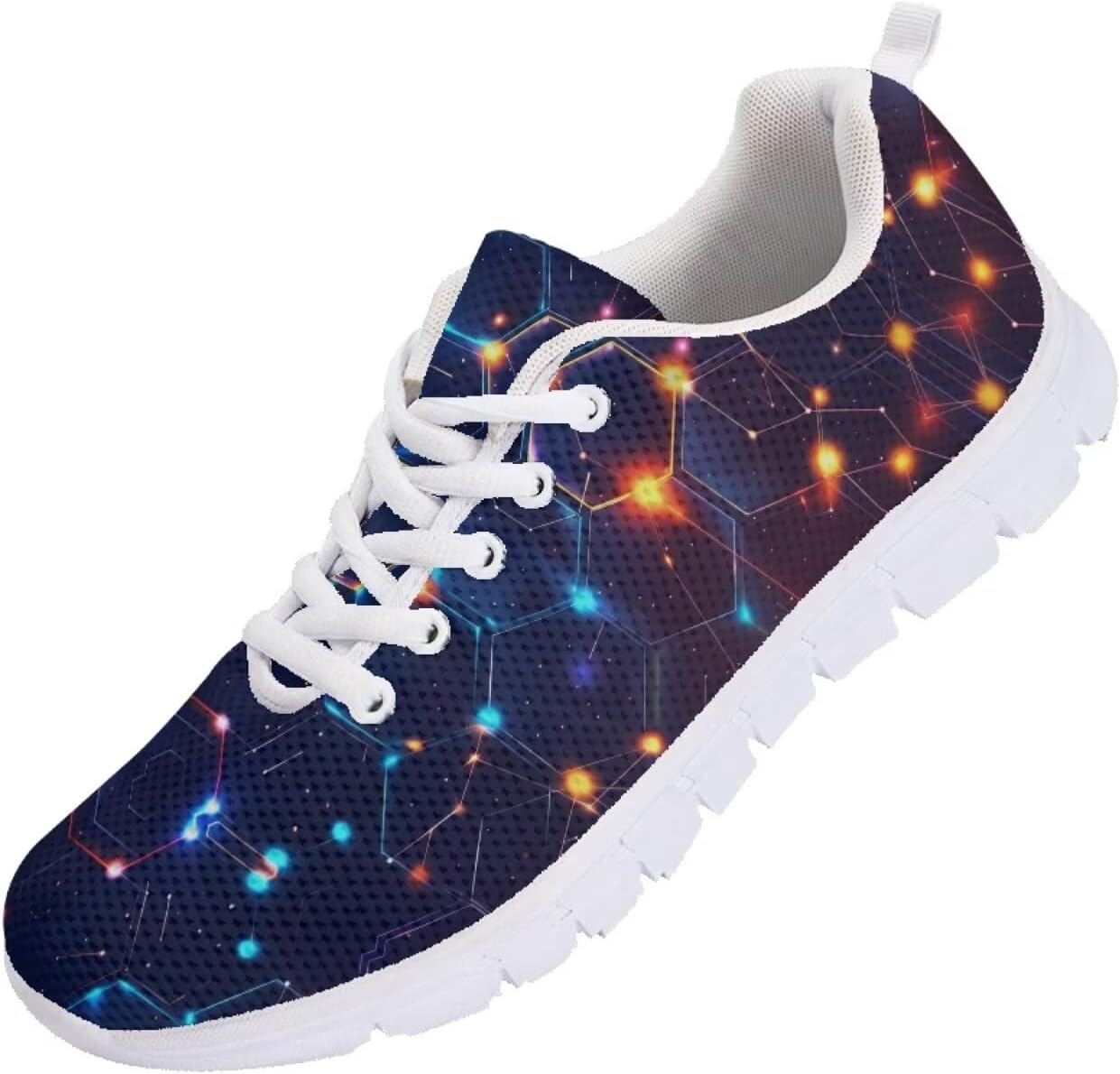 

Мужские кроссовки Funnydude Funny Print для бега, осенние удобные теннисные туфли, легкие кроссовки, Geometric