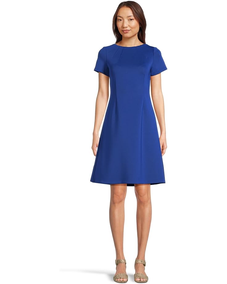 

Платье Calvin Klein Scuba Short Sleeve Solid Aline, цвет Ultramarine
