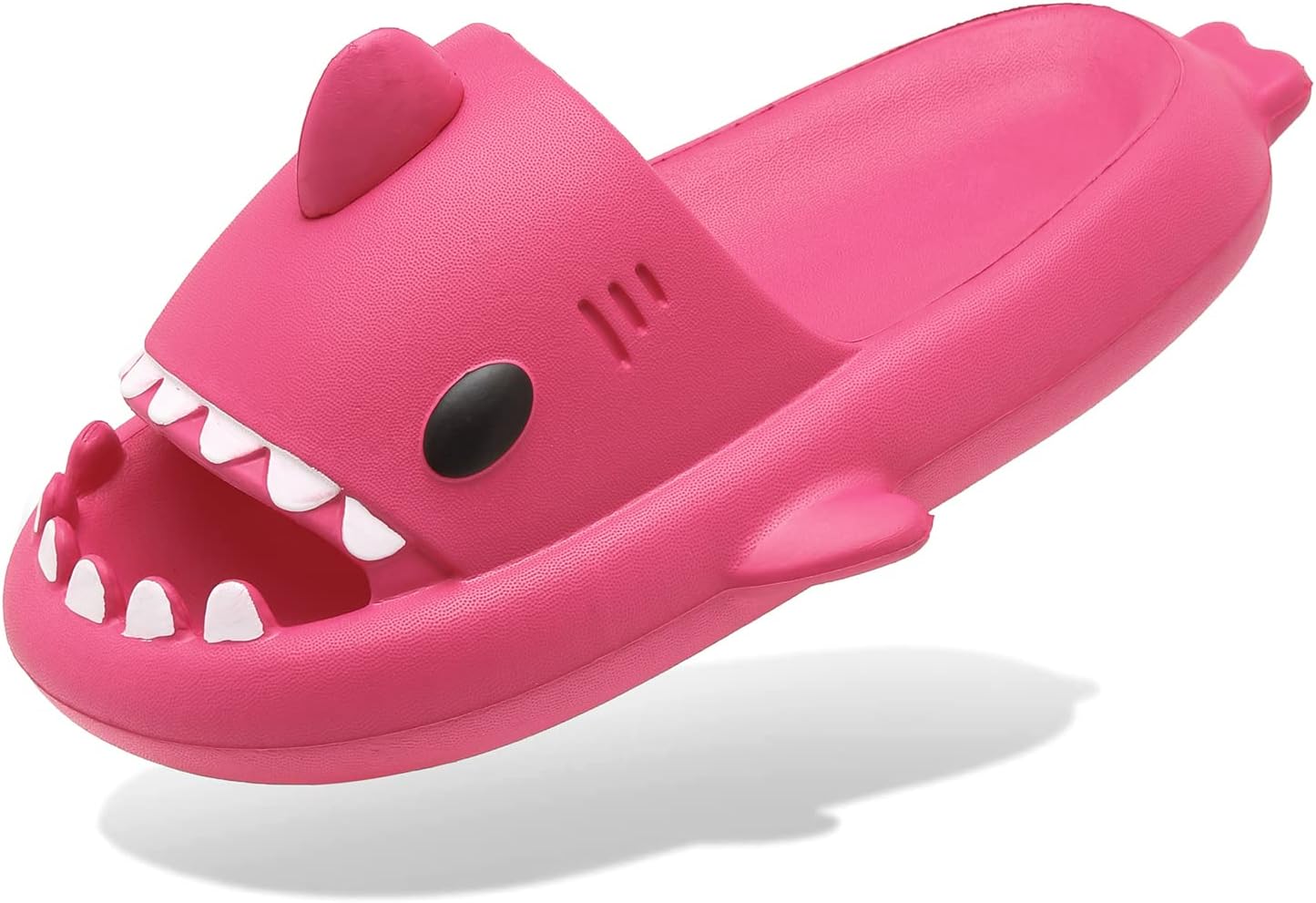 

Мужские и женские шлепанцы с изображением акулы Cloud, летние открытые сандалии с мягкой толстой подошвой, противоскользящие, для пляжа, бассейна и душа Inminpin, розовый