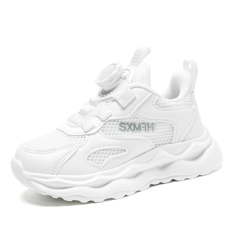 

Binary Детские кроссовки для бега, устойчивые к истиранию, с отскоком, водонепроницаемые и дышащие, белые, для подростков