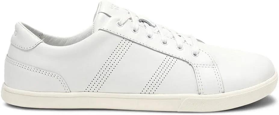 Мужские кожаные кроссовки Xero Shoes Dillon - минималистичные легкие мужские кроссовки без каблука, из натуральной кожи и с гибкой конструкцией, подходящей для повседневной носки и отдыха, White