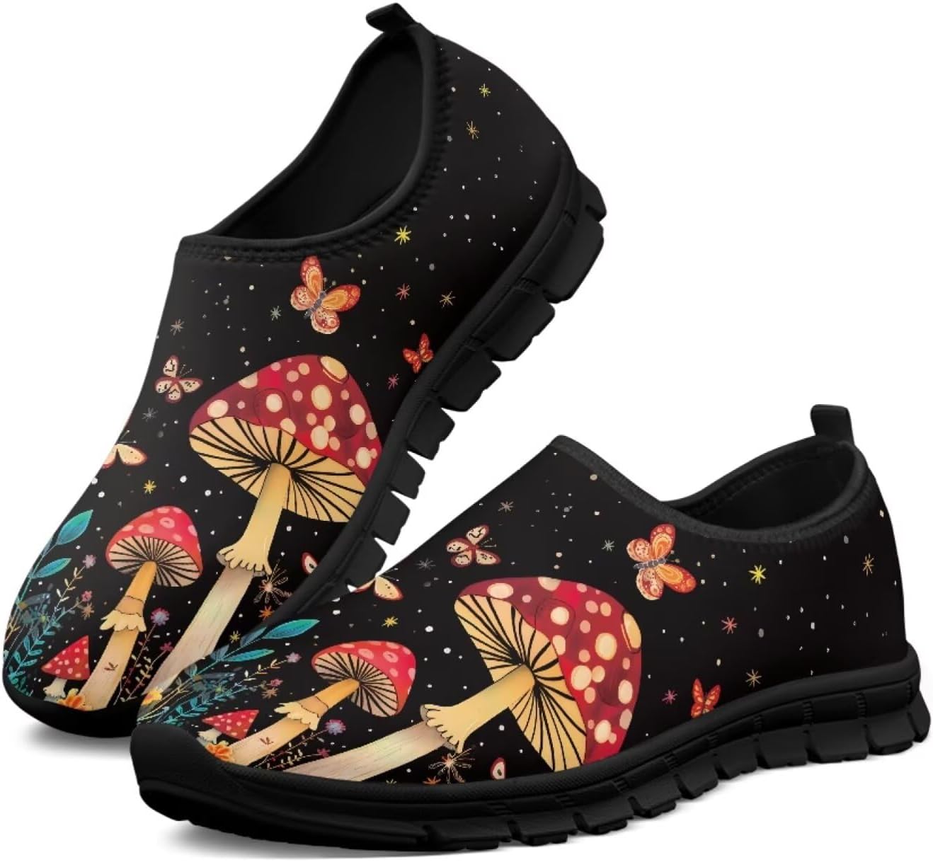 

Женские туфли-лоферы Ecaestolph Hummingbird для прогулок, с плоским носком, широким носком, кроссовки для бега, спорта и походов, красный