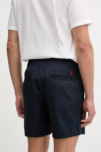 Шорты с добавлением льна LINEN DECK U.S. Polo Assn, синий — фото 3