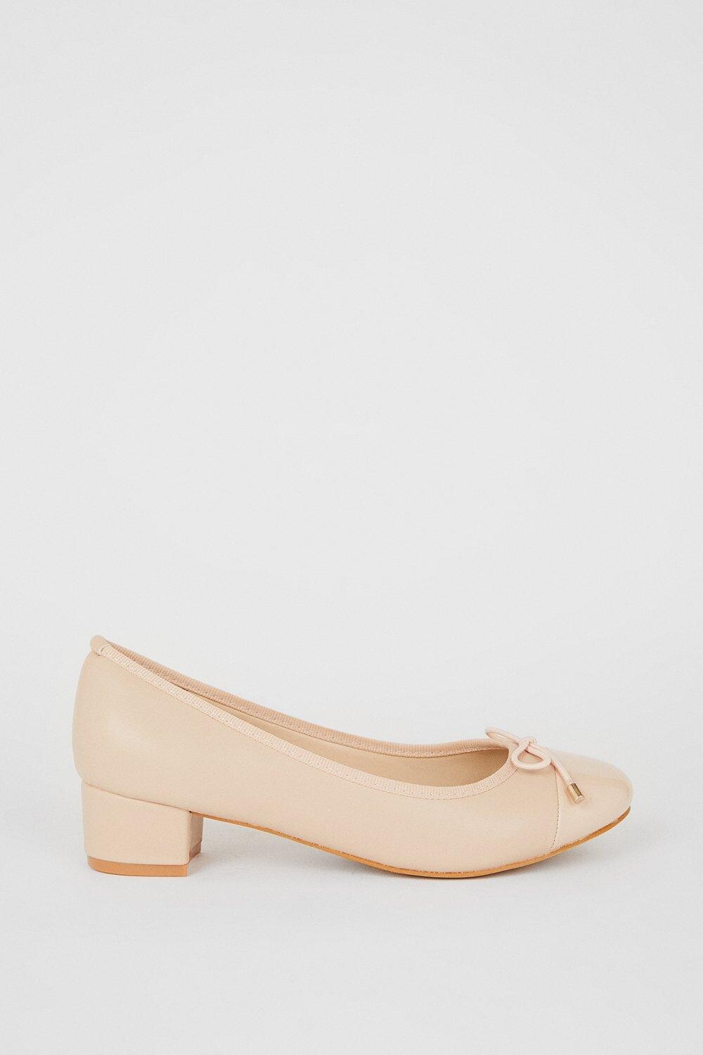 Хорошо для подошвы: балетки Talia на блочном каблуке Dorothy Perkins, розовый — фото 2