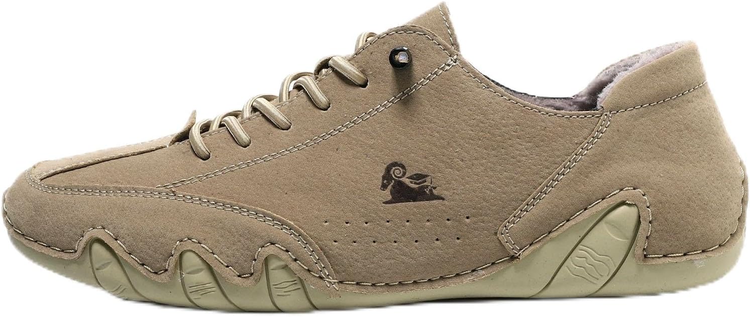 

Кожаные босоножки с подкладкой из флиса для женщин и мужчин Nevova, зимние ортопедические слипоны, шнурованные туфли на плоской подошве, ручной работы, прогулочные кроссовки, нескользящие походные ботинки Generic, хаки