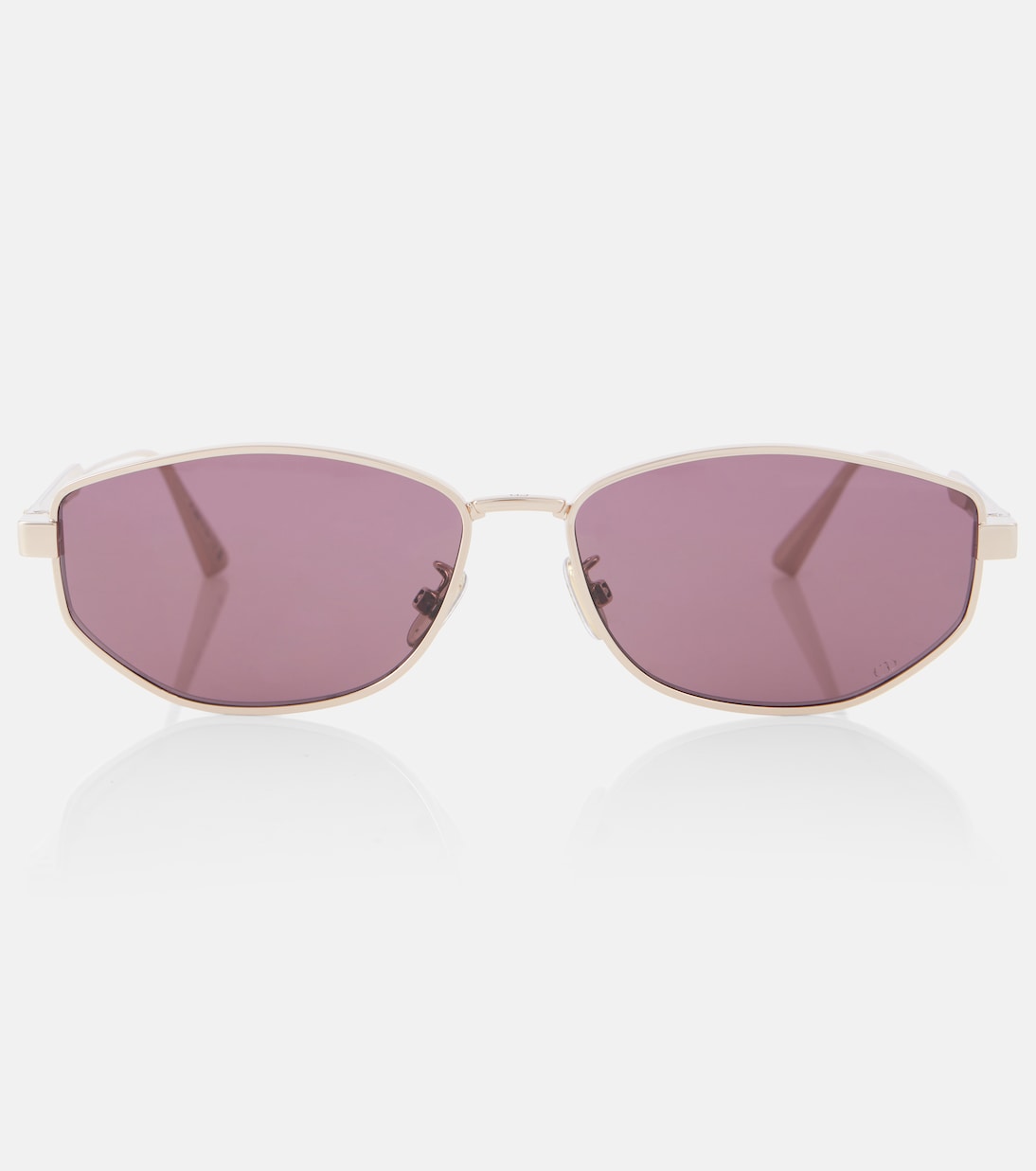 

Dior Cannage B1U овальные солнцезащитные очки Dior Eyewear, Grey/Rose