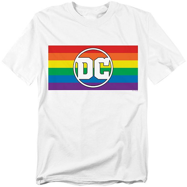 

Футболка с принтом Big & Tall DC Comics Rainbow Flag Logo Licensed Character
