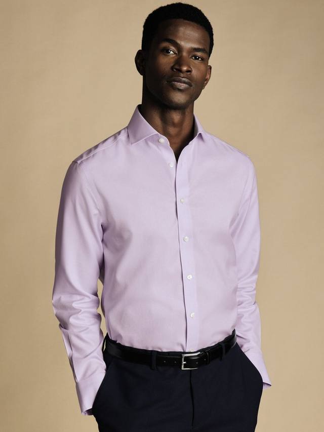 

Обычная хлопковая рубашка Charles Tyrwhitt, Lilac Purple
