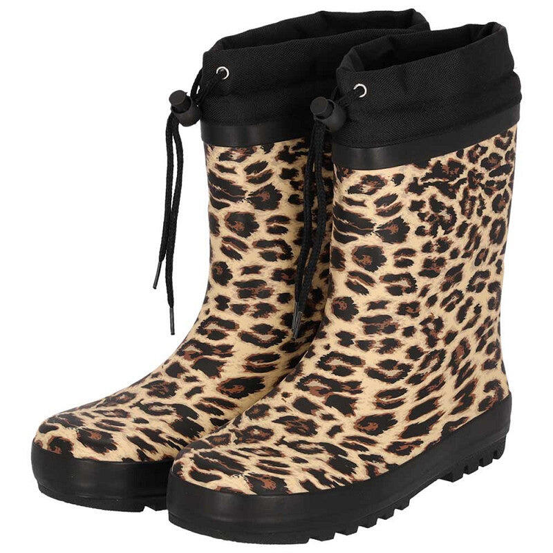 XQ FOOTWEAR Женские резиновые сапоги с принтом Пантера — фестивальные сапоги