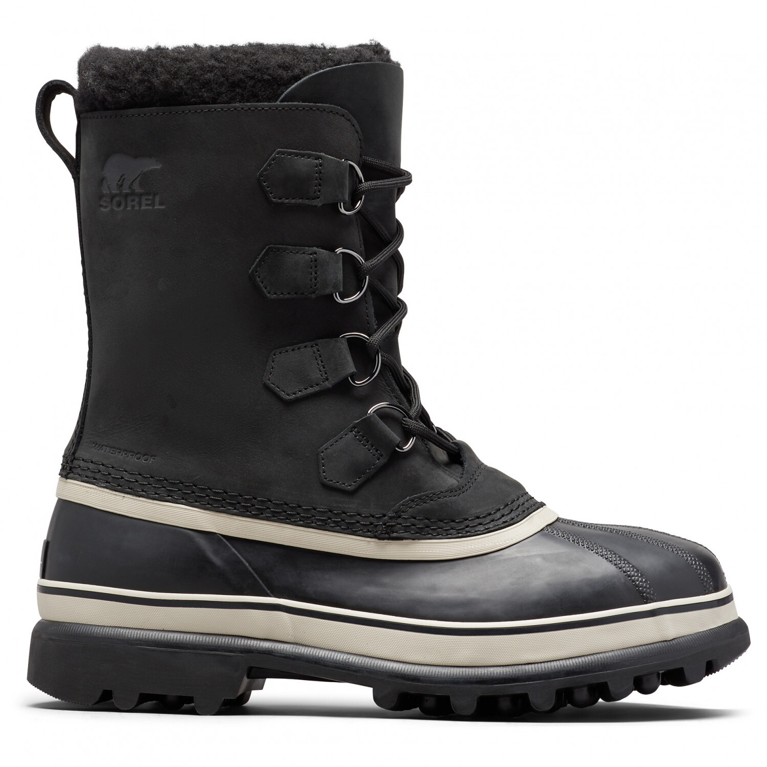 

Зимние ботинки Sorel Caribou WP, цвет Black/Dark Stone