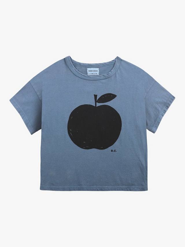 

Детская футболка Poma Apple из органического хлопка Bobo Choses, Blue