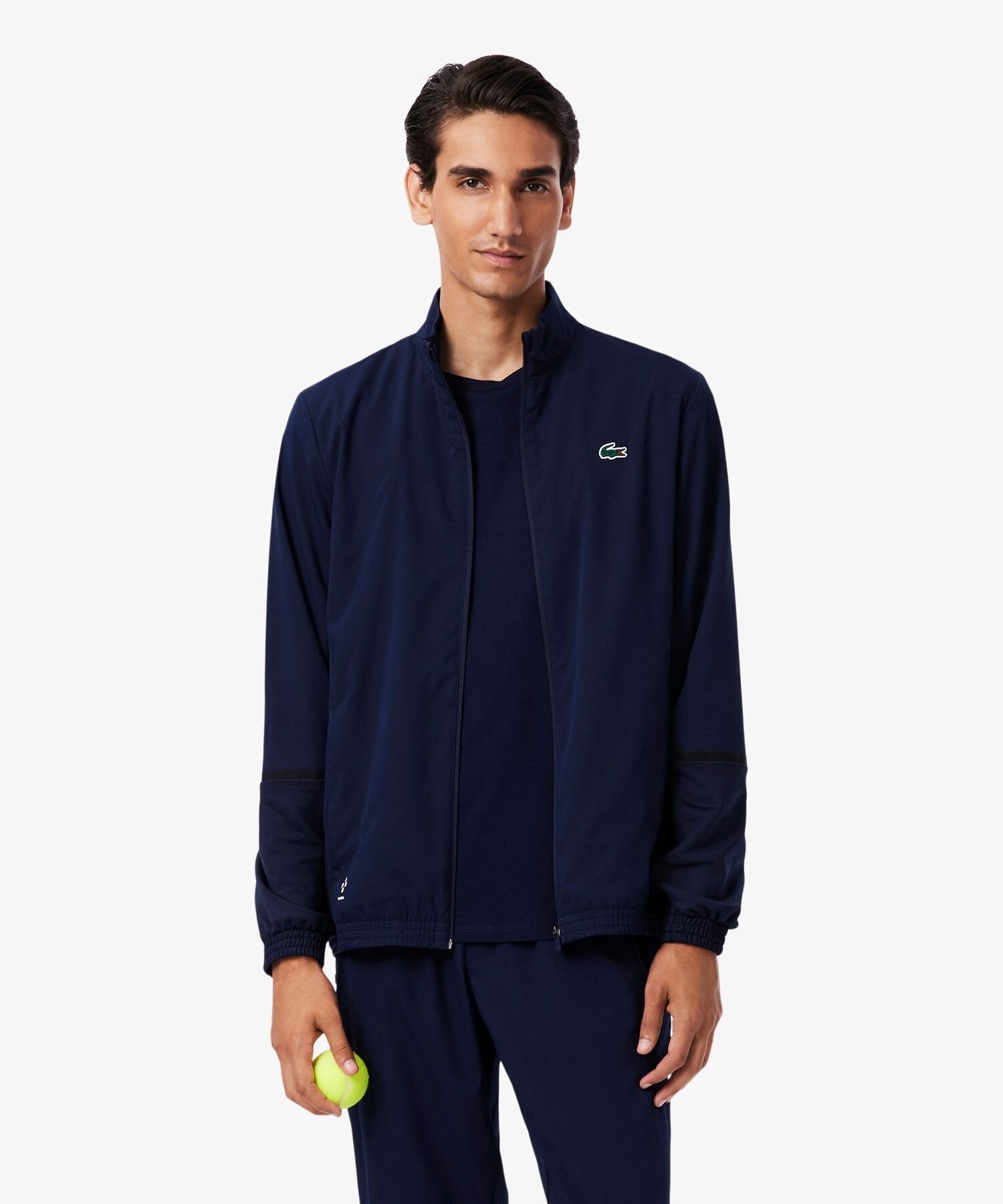 Спортивный костюм Даниила Медведева с принтом на кокетке спины LACOSTE, Navy — фото 3