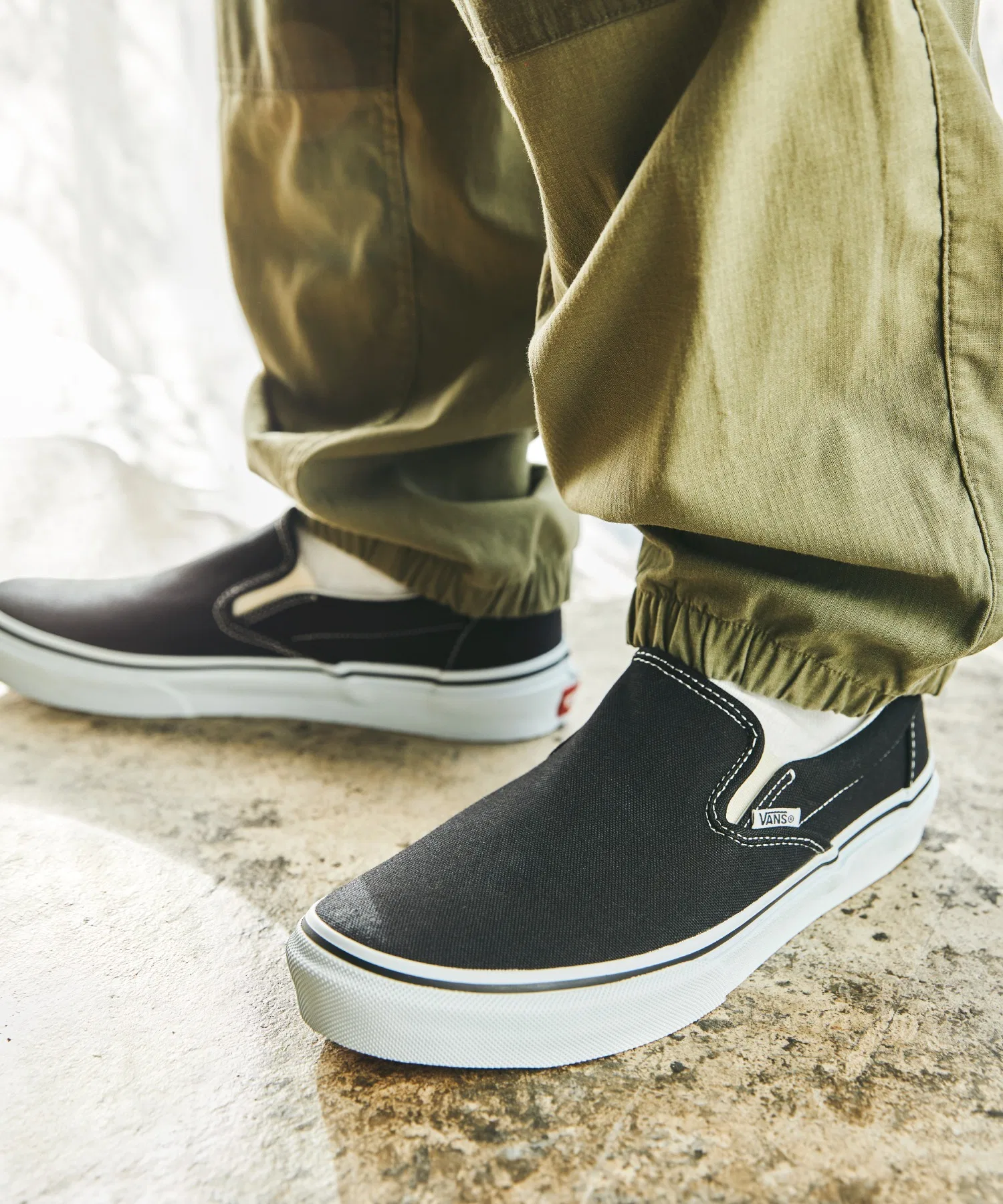 Унисекс слипоны VANS SLIP ON чёрные — фото 2