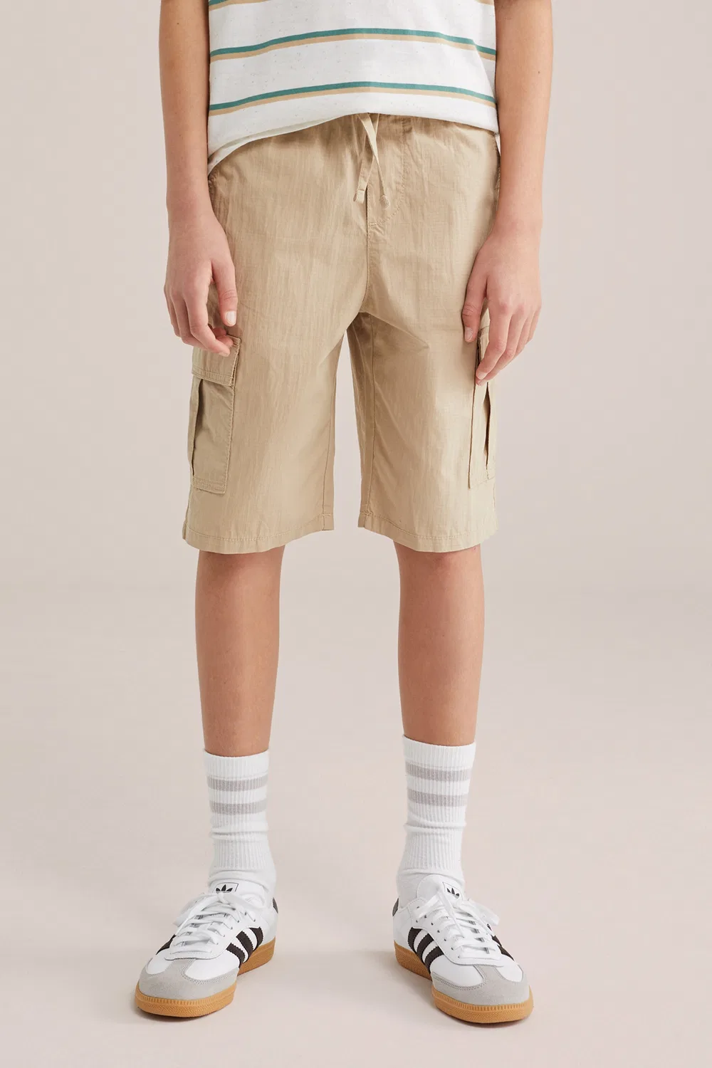 Брюки свободного кроя We Fashion, Beige — фото 3