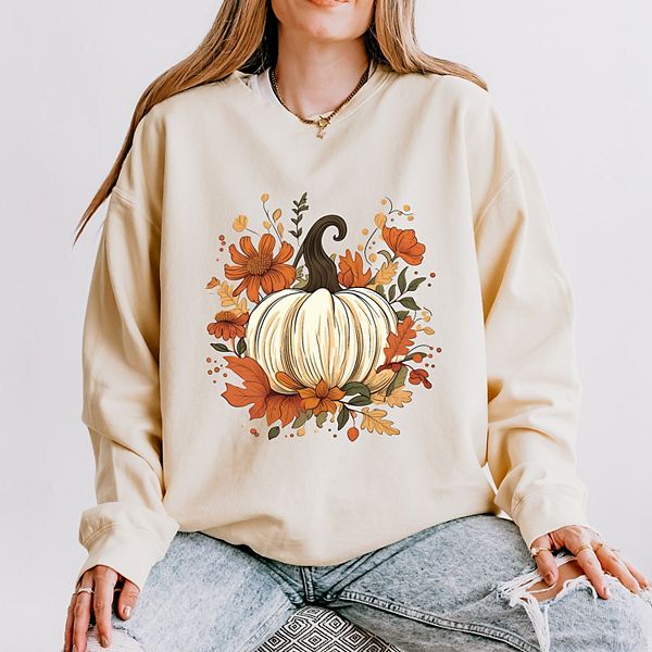 

Свитшот Fall pumpkin floral легкий garment dyed Simply Sage Market, Зеленый, Свитшот Fall pumpkin floral легкий garment dyed Simply Sage Market