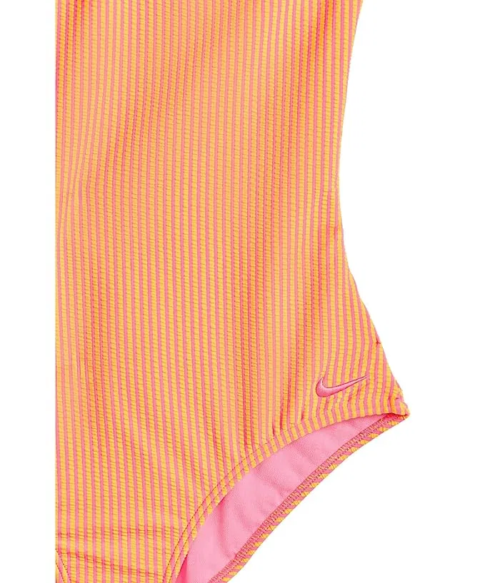 Купальник слитный Ripple Texture Lace Up Nike Kids, Pink Glow — фото 3