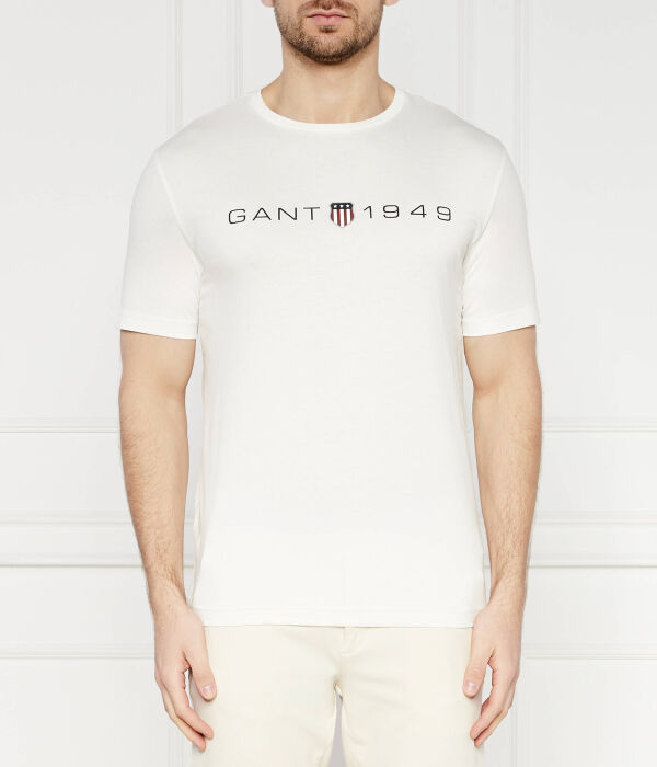 

Футболка Gant Regular Fit с графическим принтом, белый
