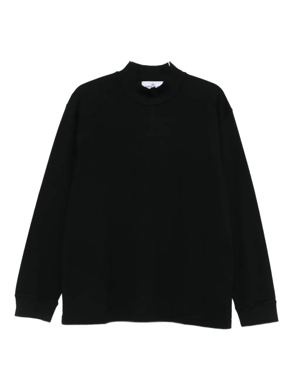 

Свитер с высоким воротником Stone Island, черный