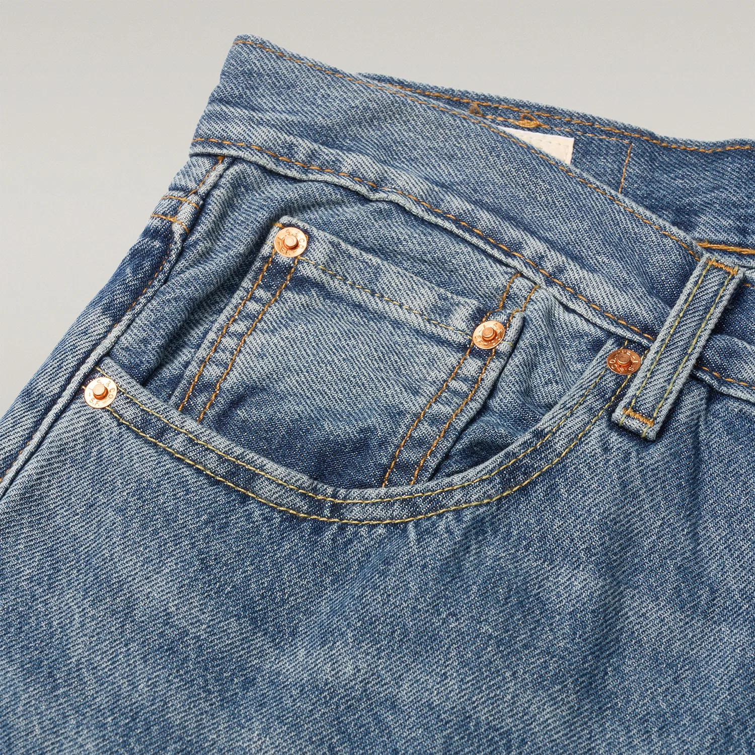 Мужские джинсы прямого кроя Medium Blue Levis — фото 4