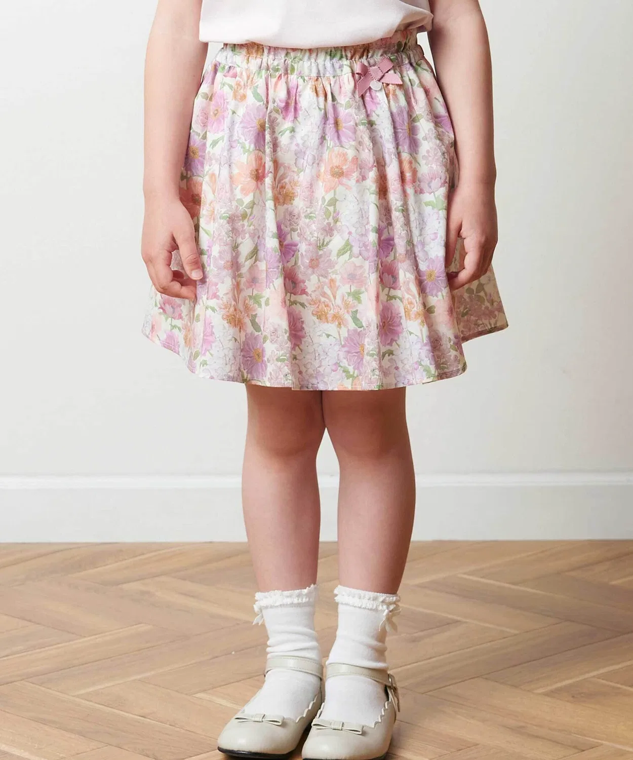 Детская юбка с принтом Liberty Tan Lawn, с шортами, модель MARINA'S WALK Tartine et Chocolat, Pink