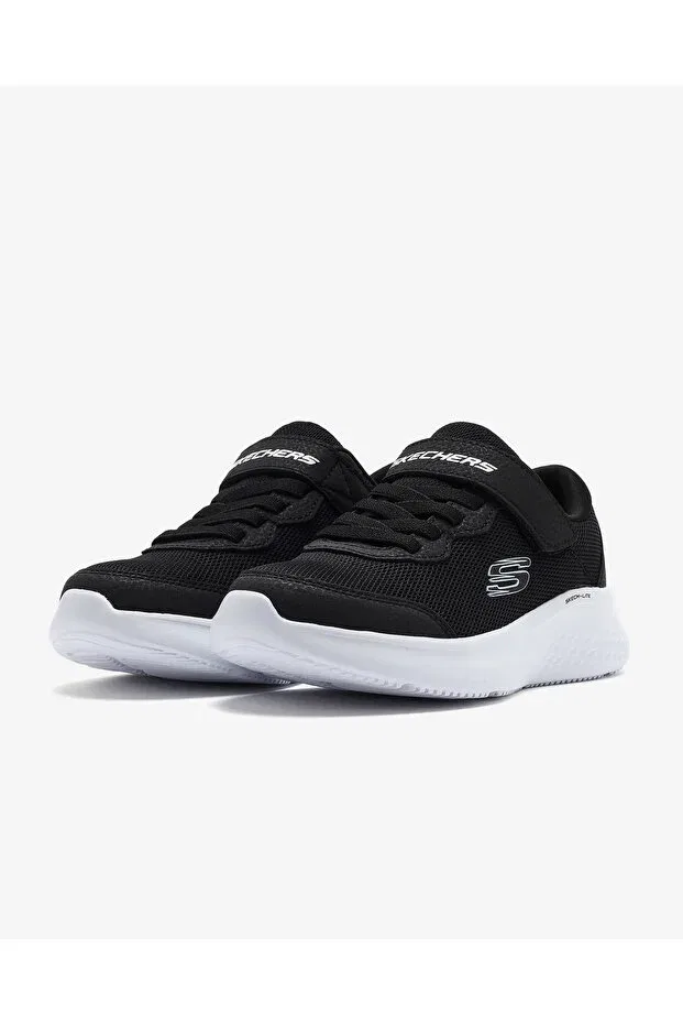 Детские спортивные кроссовки для девочек со шнуровкой Skechers, Black — фото 3