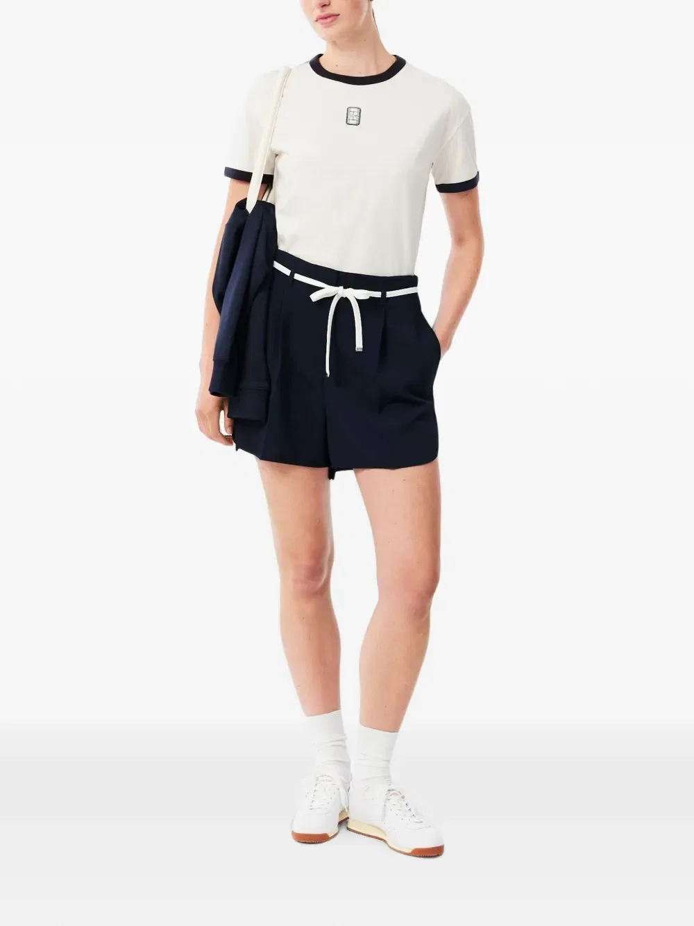 Футболка трикотажная Lacoste, белый — фото 2