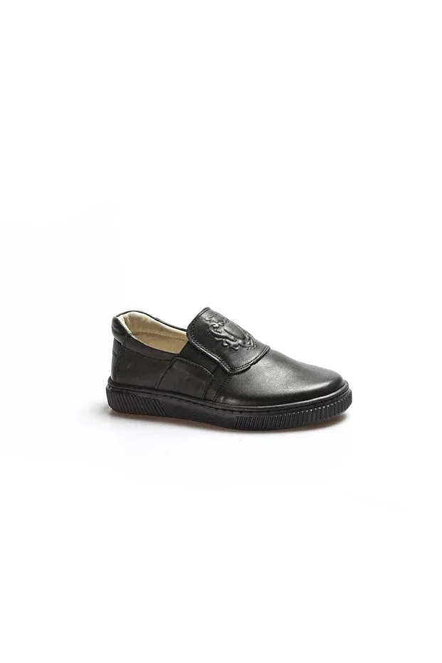 Детские повседневные туфли для девочек из натуральной кожи Inside and outside genuine leather black unisex children's casual shoes ah 07770161916 Ayakkabıhane, Black — фото 3