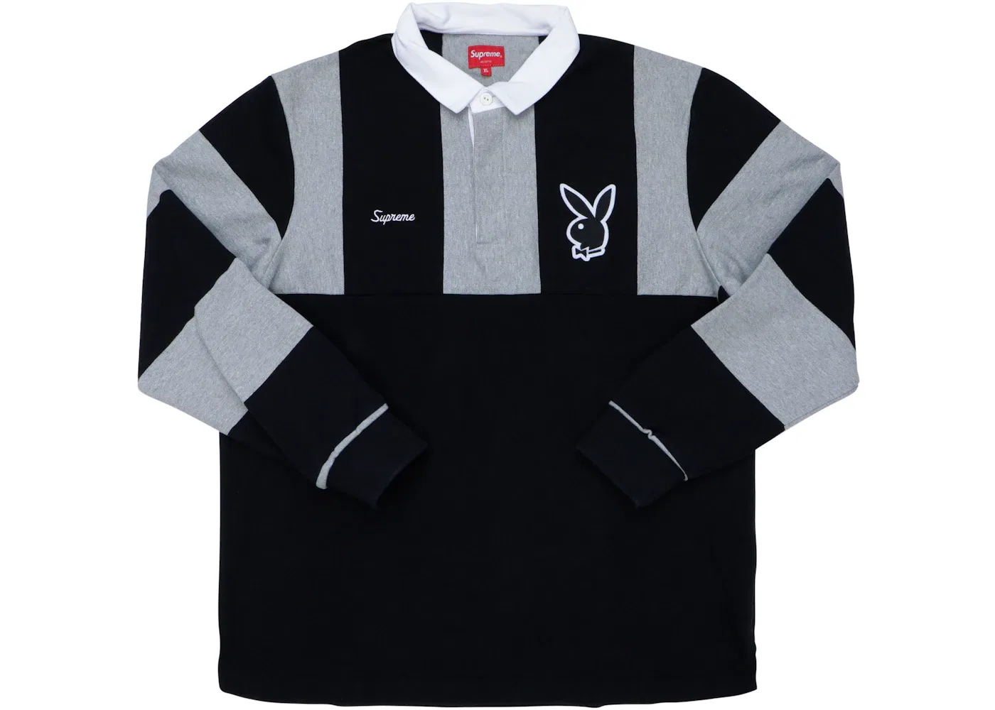 Мужская рубашка-регби с длинным рукавом Supreme Rugby, Black