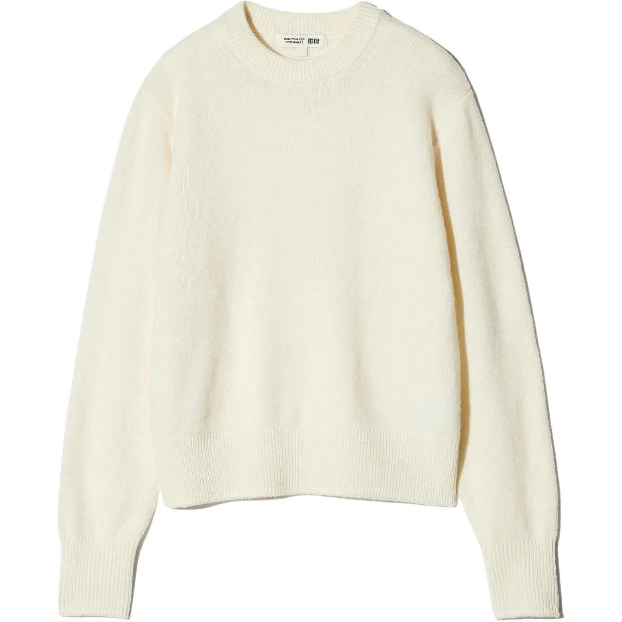 Женский свитер с круглым вырезом Comptoir Des Cotonniers UNIQLO, Ivory