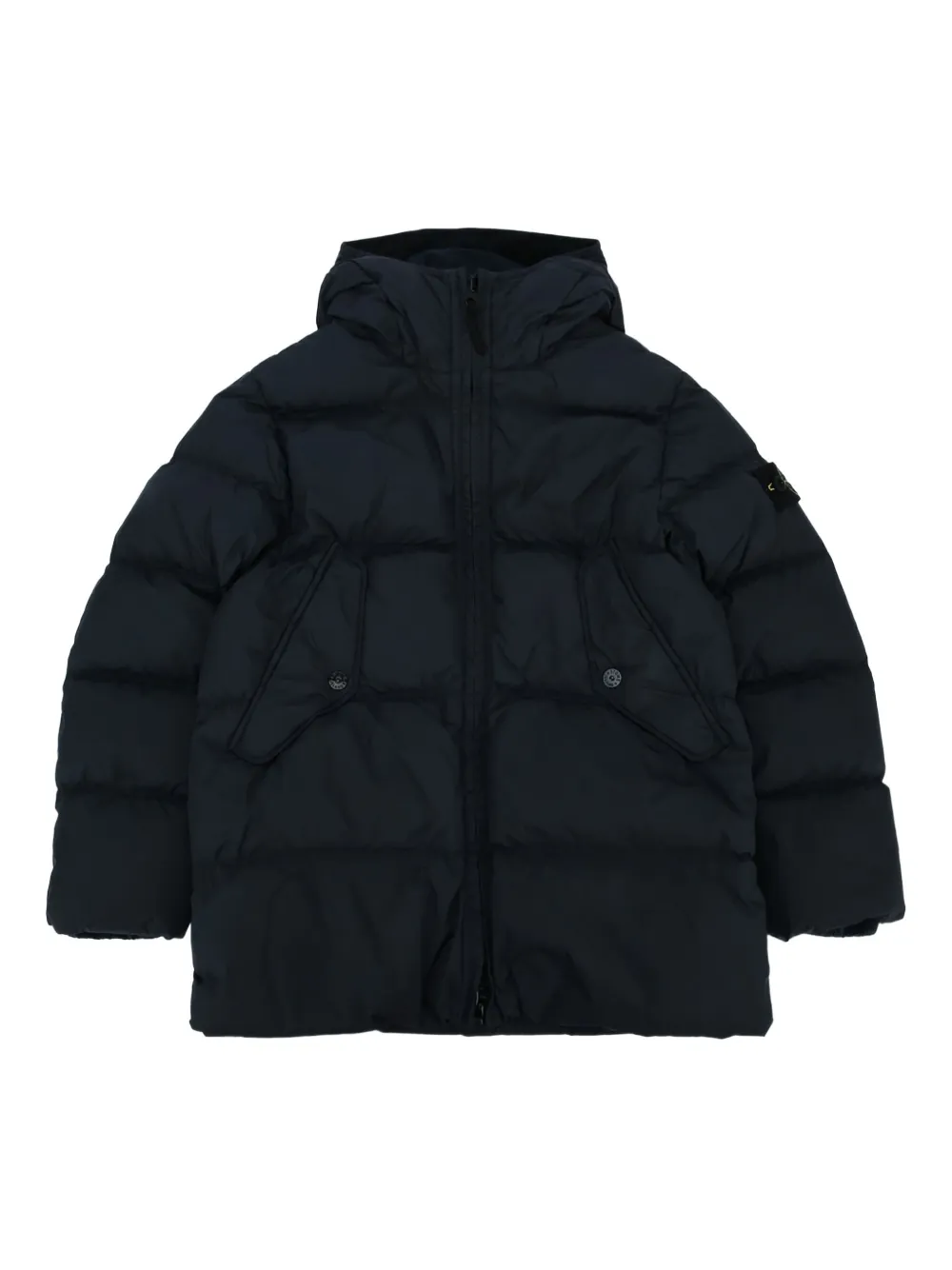

Куртка-пуховик с капюшоном Stone Island Junior, синий