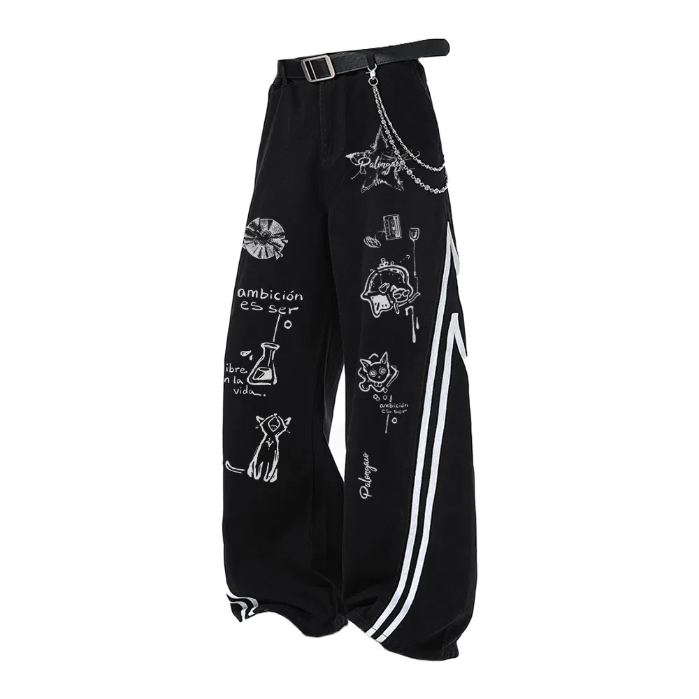 Детские джинсы унисекс со средним клешем Scimitar, PAL ONGACO, Black