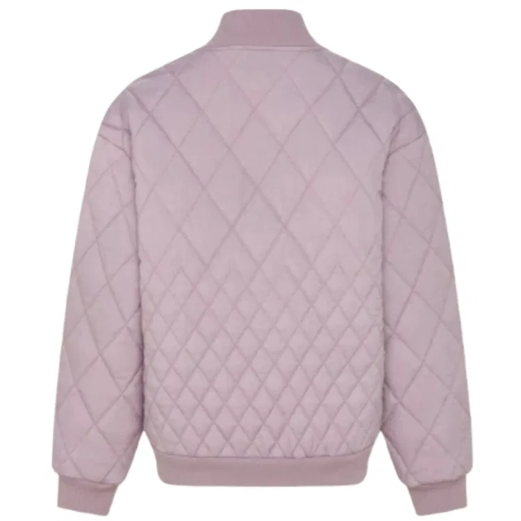 Женское пальто-пуховик с бейсбольным воротником Soft Purple Adidas — фото 3