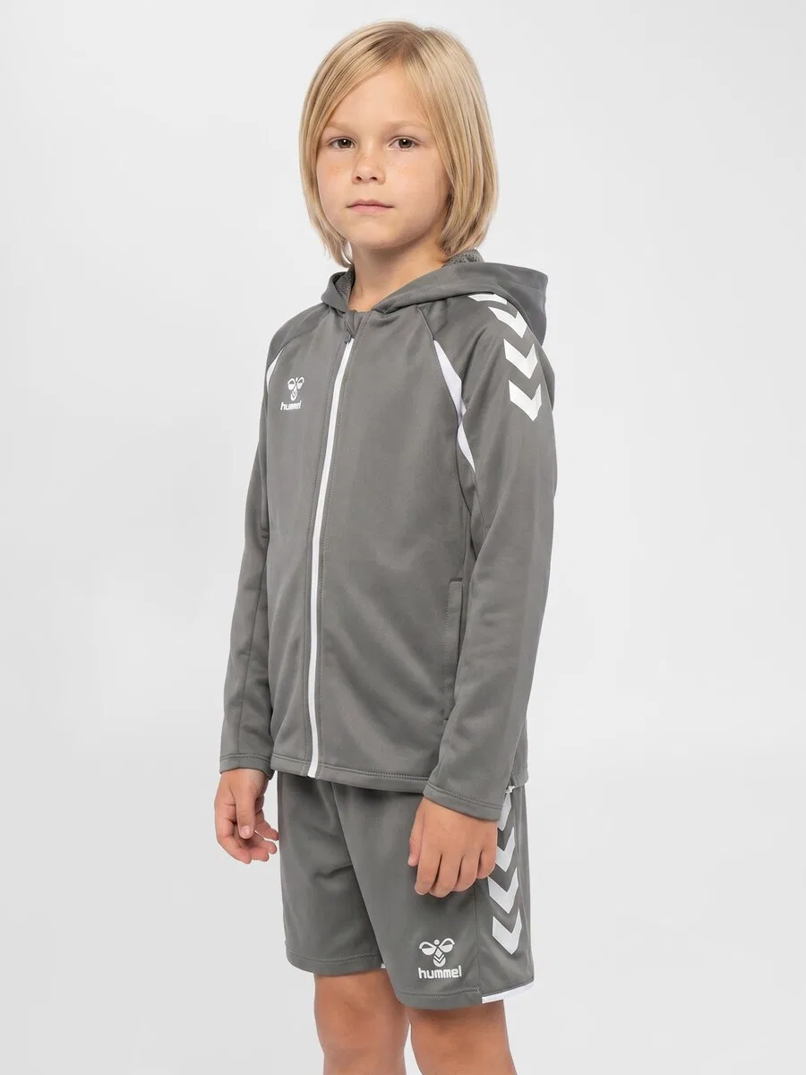Толстовка на молнии Hummel Athletic 'Core 2.0' белого цвета — фото 2