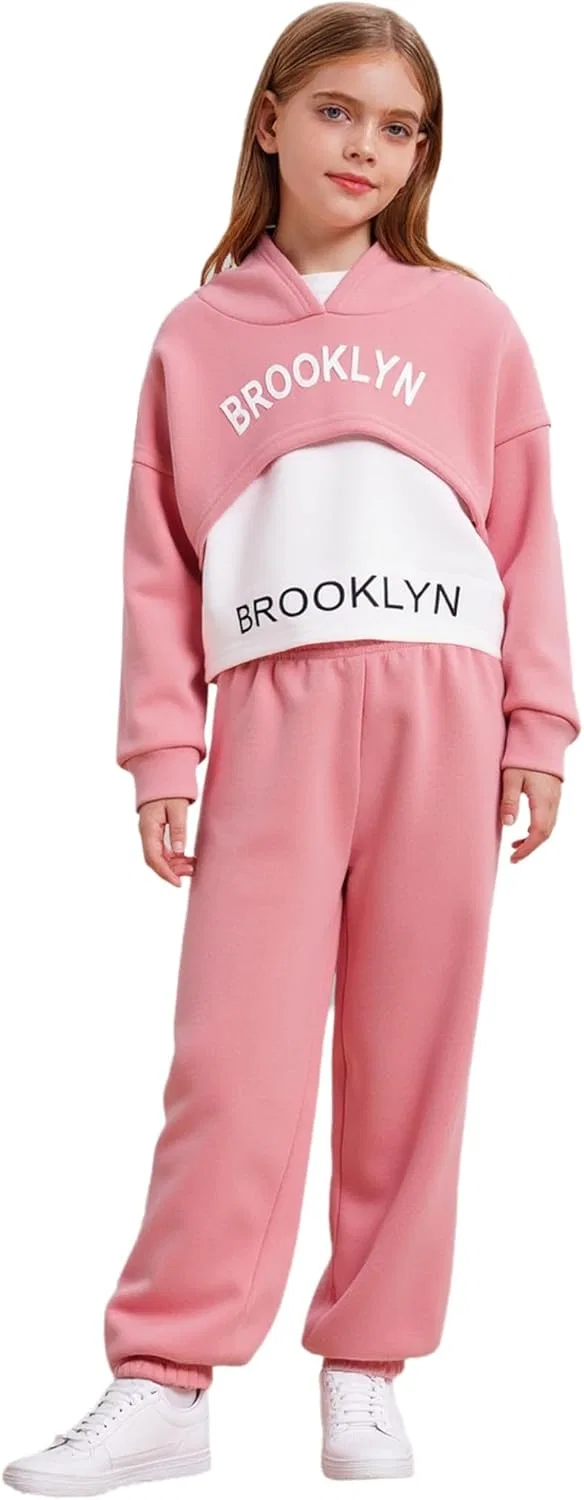 Детский спортивный костюм из 3 предметов с принтом Linjinx, Pink