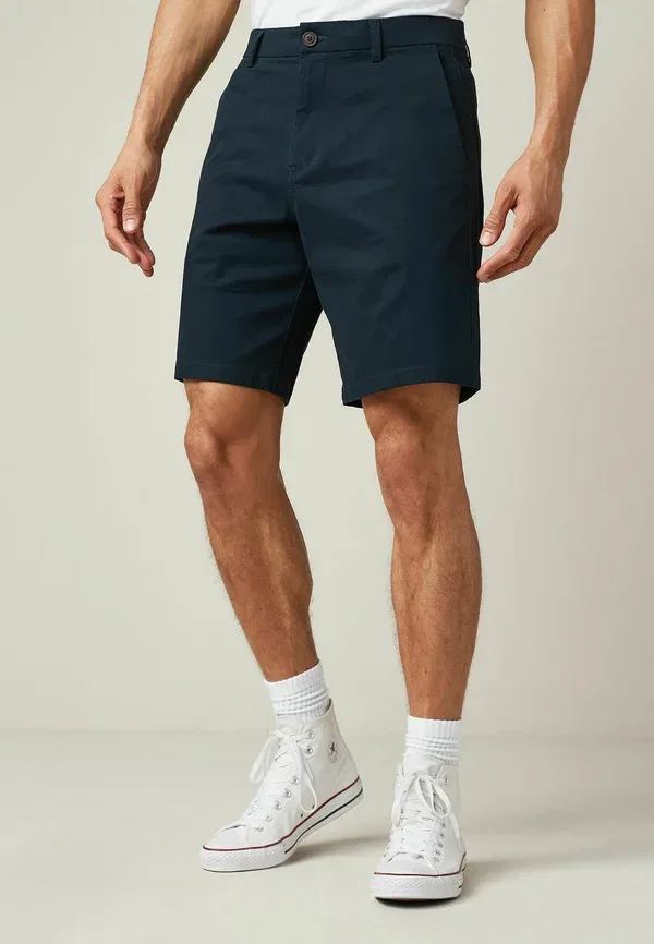 Шорты чинос Relaxed fit stretch Next, navy blue, темно-синий — фото 2