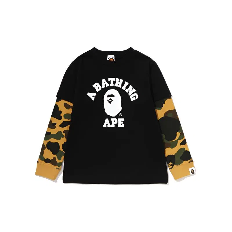 Детская футболка с круглым вырезом Black BKX A BATHING APE