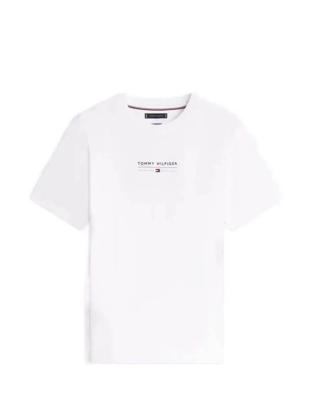 Футболка с логотипом и круглым вырезом Tommy Hilfiger, белый