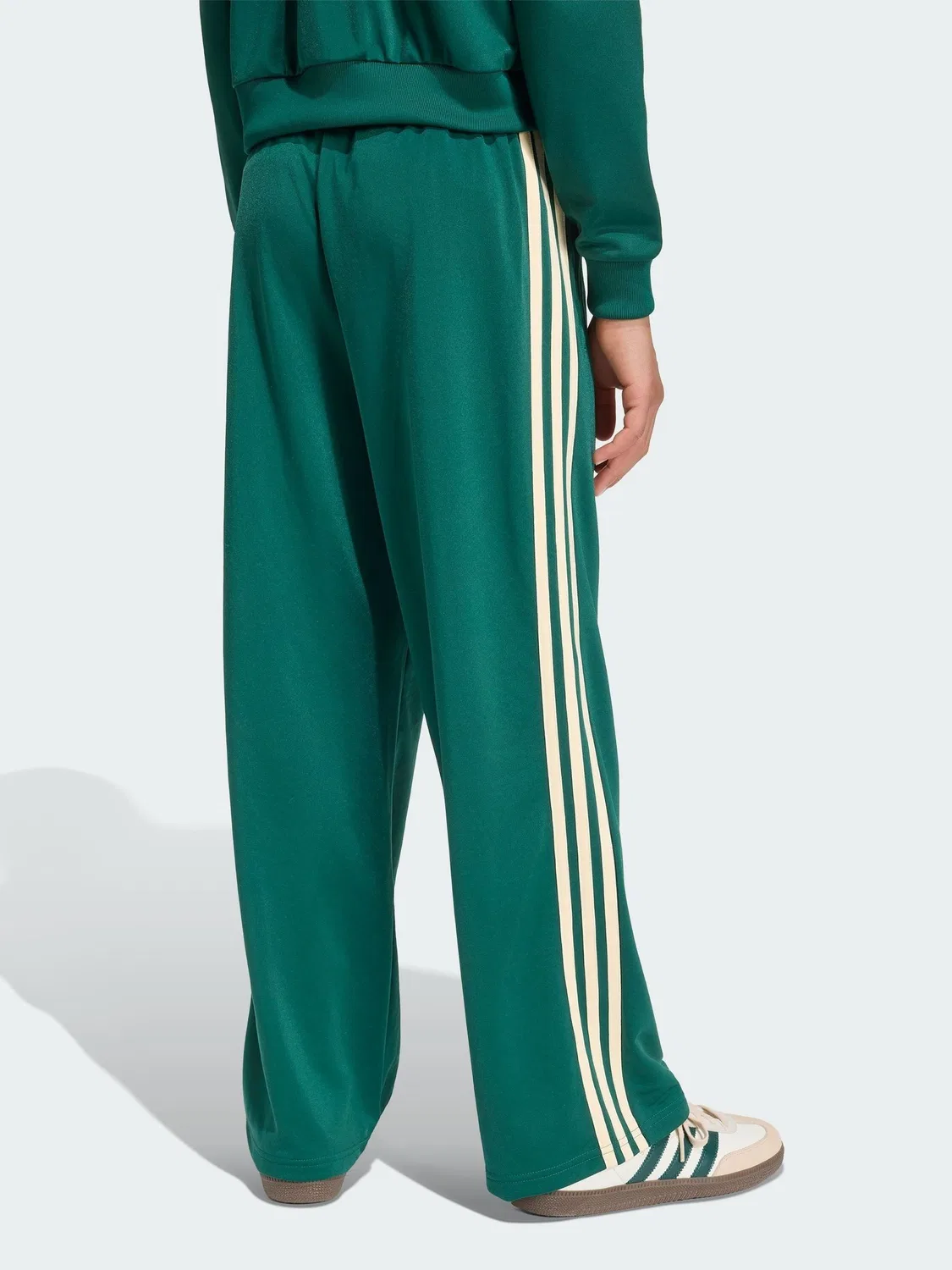 Брюки спортивные свободные Firebird Loose, adidas Originals, зеленый — фото 3