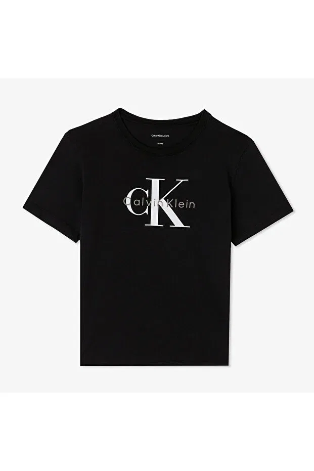 Детская футболка для девочек с коротким рукавом Calvin Klein, Black