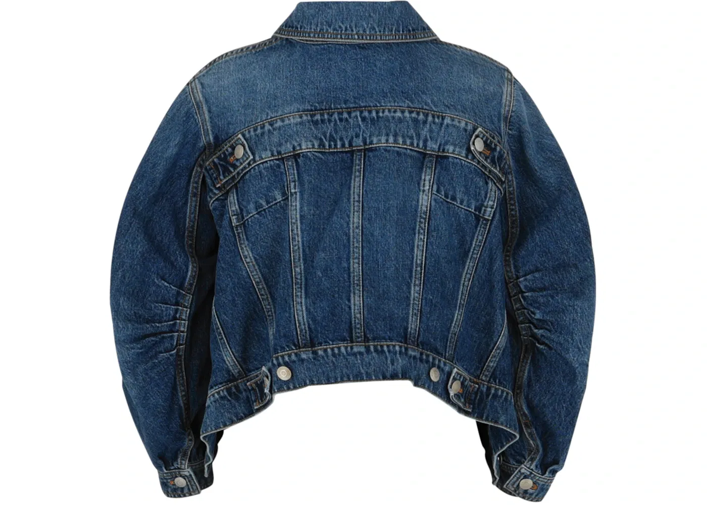 Женская куртка с рукавом кокон Alexander McQueen, Blue Jean — фото 2