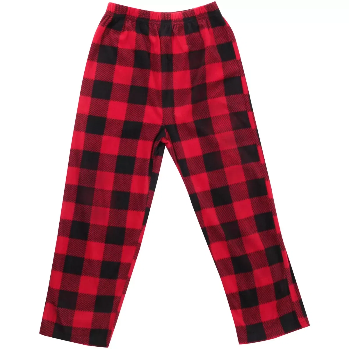 Детские пижамные штаны для мальчиков с принтом Prince of Sleep Buffalo Plaid Red Micro Fleece