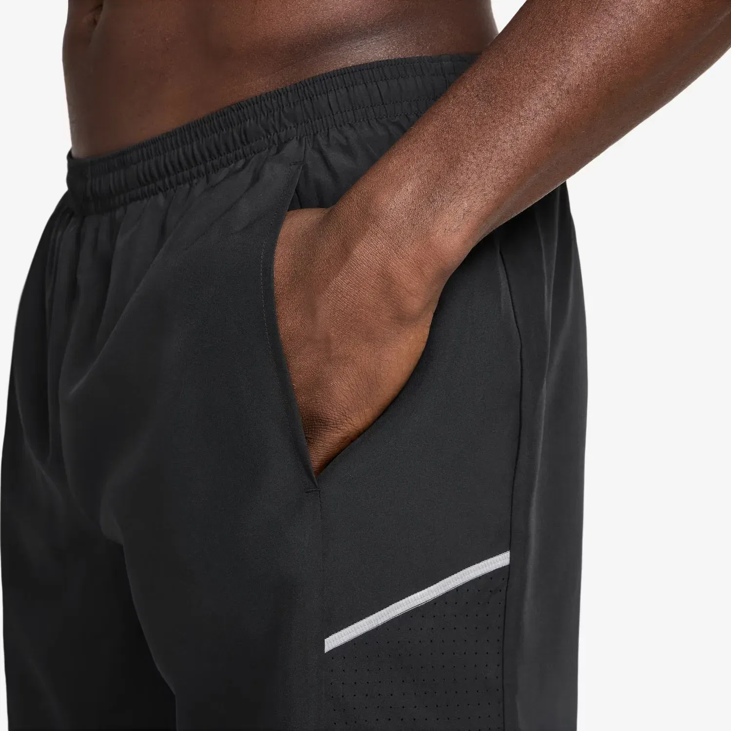 Мужские шорты с длинными компрессионными шортами Miler Dri-FIT Nike, Black — фото 4