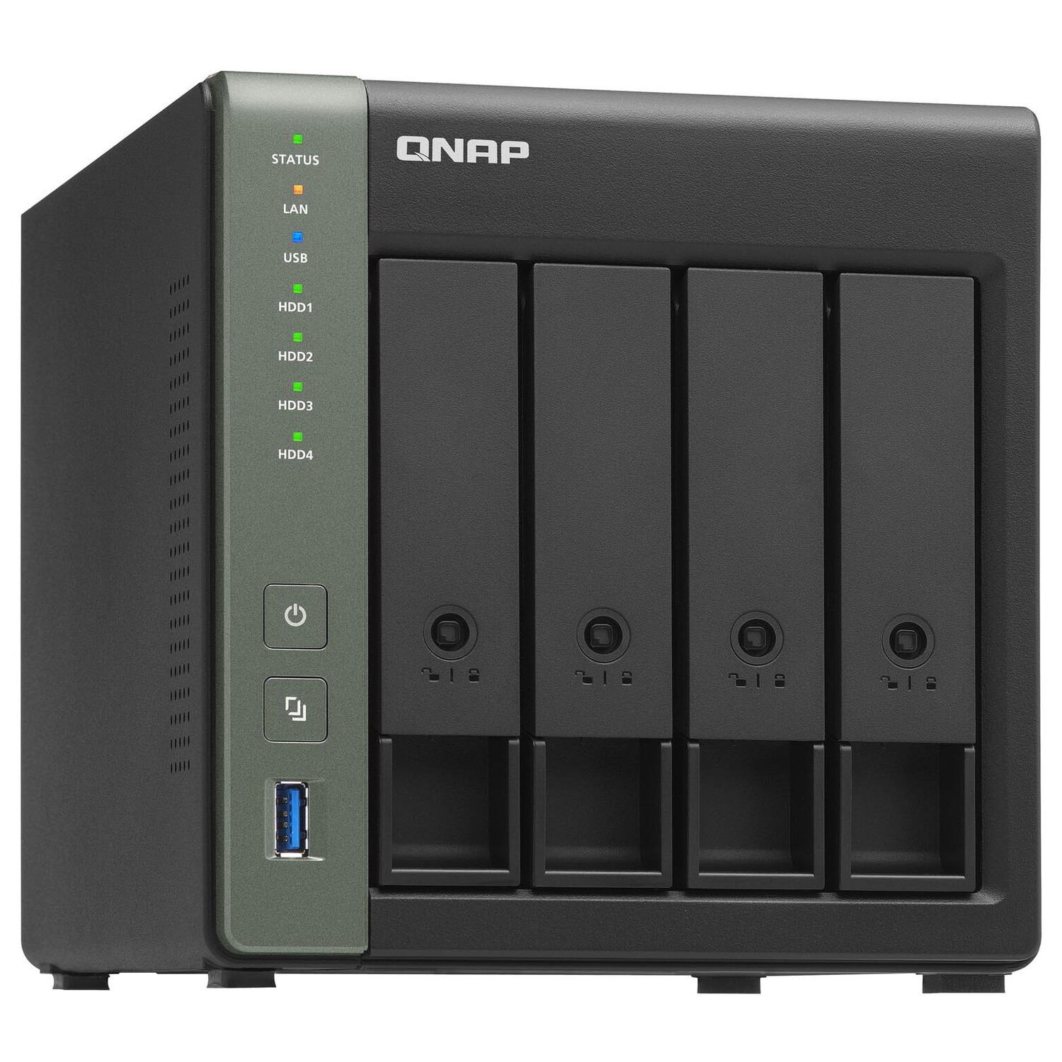 

Сетевое хранилище QNAP TS-431X3, 4 отсека, 4Гб DDR3, без дисков, черный
