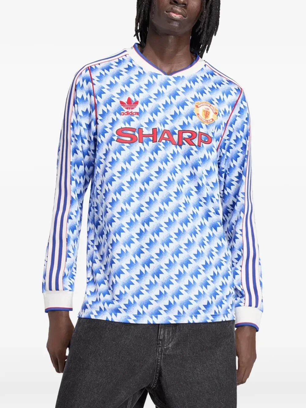 Футболка Manchester United 90 Away Adidas, синий — фото 2