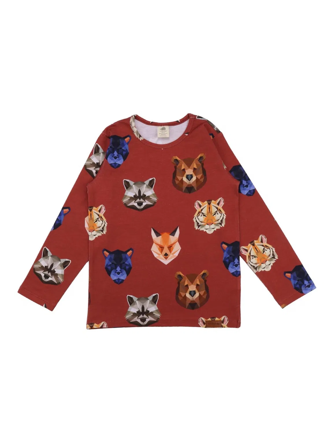 Футболка Walkiddy Reflection Animals красного цвета