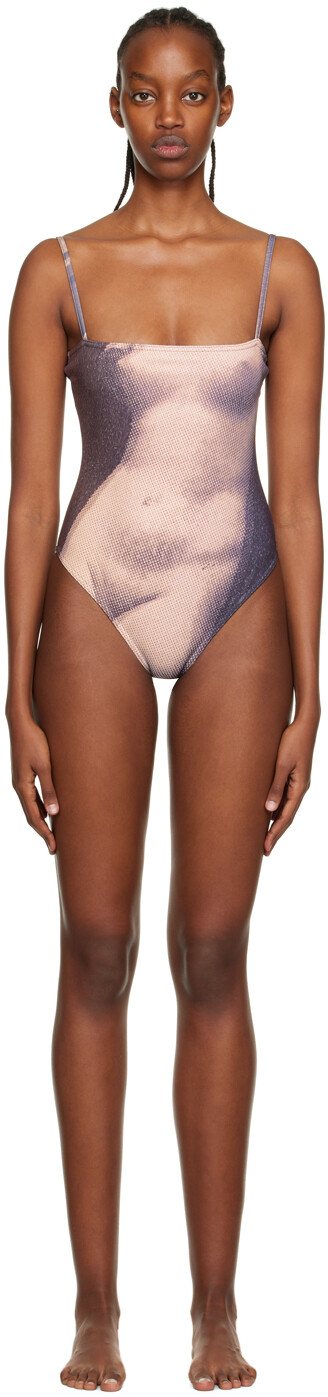 

Эксклюзивный коричневый цельный купальник SSENSE Capsule ELLISS