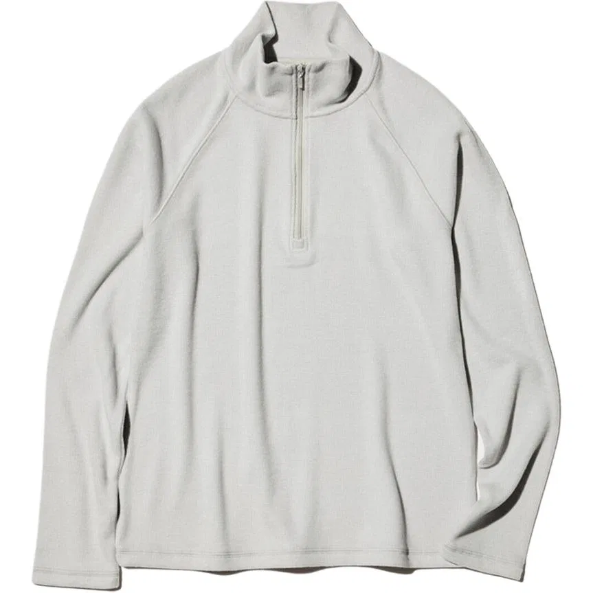 Женская толстовка с воротником-стойкой Light Gray UNIQLO, 02 Light Gray